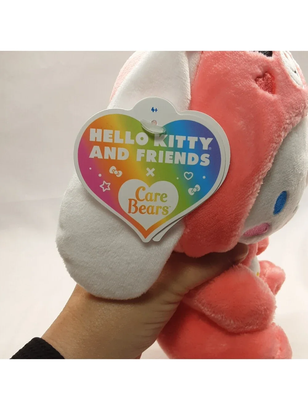 Hello Kitty and Friends - Care Bears Plush - 8 - Cinnamoroll as Love-A-Lot Bear